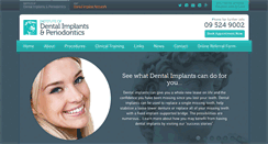 Desktop Screenshot of implantdentist.co.nz